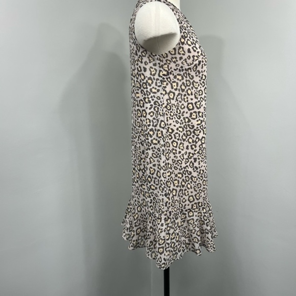 Loft Tan Ruffle Cheetah Dress - Picture 4 of 11
